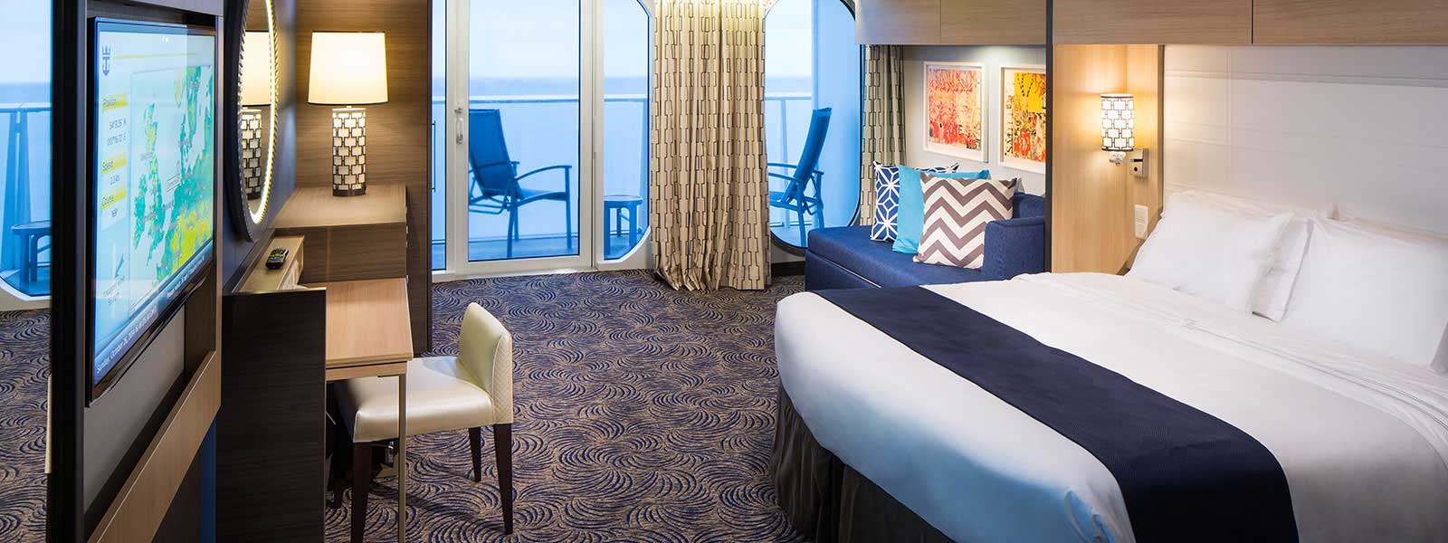 Spectrum Of The Seas - Obstructed Okyanus Manzaralı Kabin Balkonlu Kabin (1E)