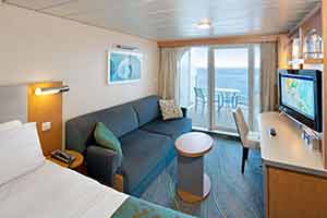 Allure of the Seas - Ocean View Stateroom with Large Balcony (1C)